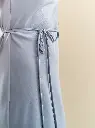 Iren Dusty Blue Silk Mini Slip Dress