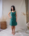 Iren Green Silk Mini Slip Dress