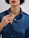 Morgan Blue Silk Blouse