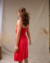 Iren Red Silk Mini Slip Dress