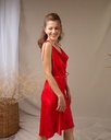 Iren Red Silk Mini Slip Dress