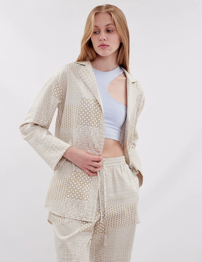 Geometric Cotton Lounge Set