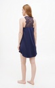 Reine Silk Satin Dark Blue Nightdress 