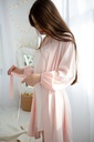 silk bridal robe long sleeves