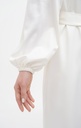 Reine Silk Satin White Robe 