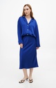 Dolly Silk Blue Oversized Blouse