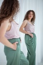 Iren Silk Cowl Neck Tank Top