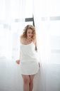Reine White Silk Nightdress