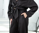 Dolly Black Silk Lounge Pants