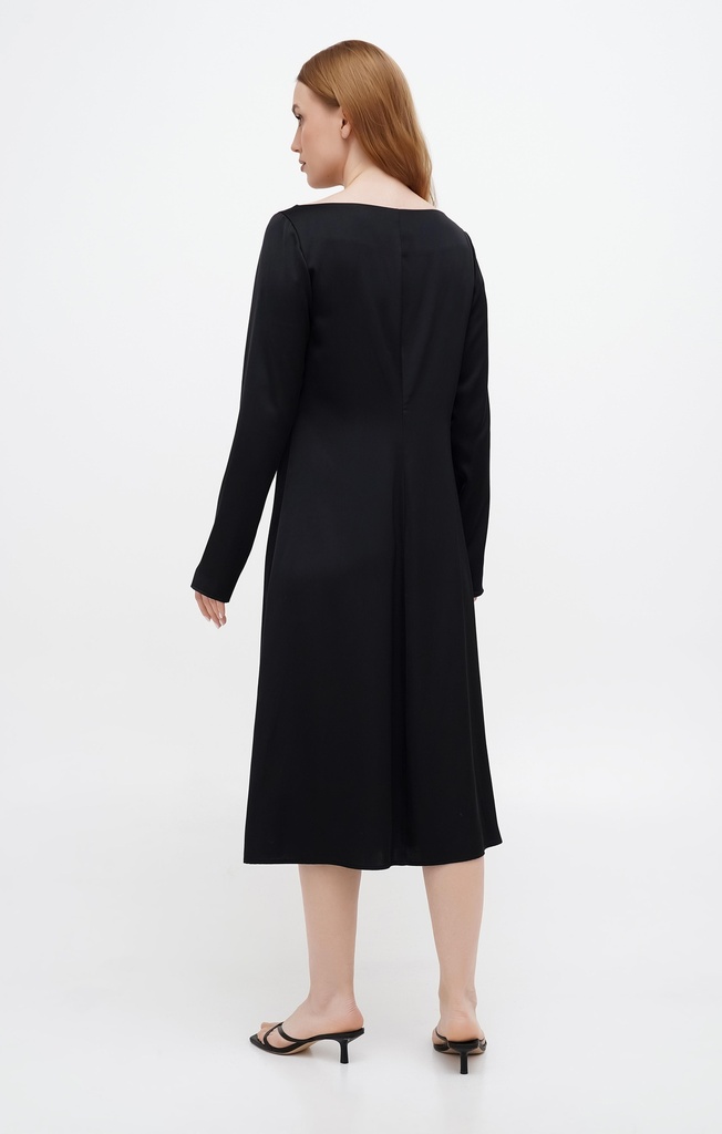 Gitta Maxi Black Long Sleeve 