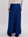 Kira Blue Silk Maxi Skirt