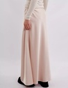 Kira Light Beige Silk Maxi Skirt