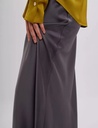 Kira Grey Silk Maxi Skirt