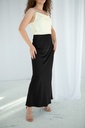 Kira Black Silk Maxi Skirt